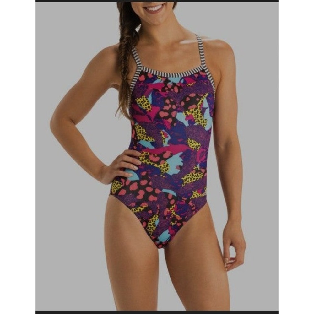 Dolfin Uglies Women's Competitive Seapop V-2‎ Back One Piece Swimsuit, Size 30